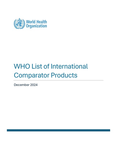 WHO List of International Comparator Products