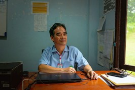 A portrait of the Chief of VBDU Mae Sariang , who is also a member of the Karen ethnic community. © WHO 2023
