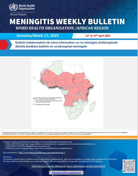 Meningitis Weekly bulletin 21 to 27 April 2025