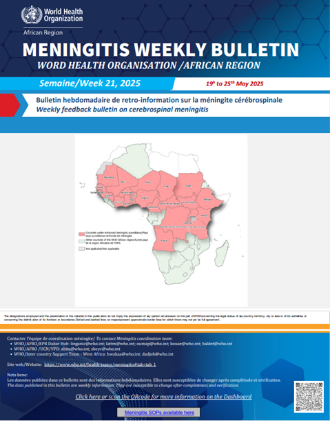 Meningitis Weekly bulletin 19 to 25 May 2025