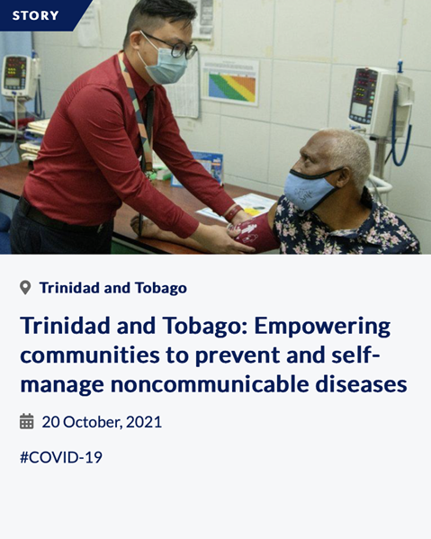Trinidad and Tobago: Empowering communities to prevent and self-manage noncommunicable diseases