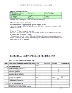 Tuvalu: Essential Drug List 2010 (English)