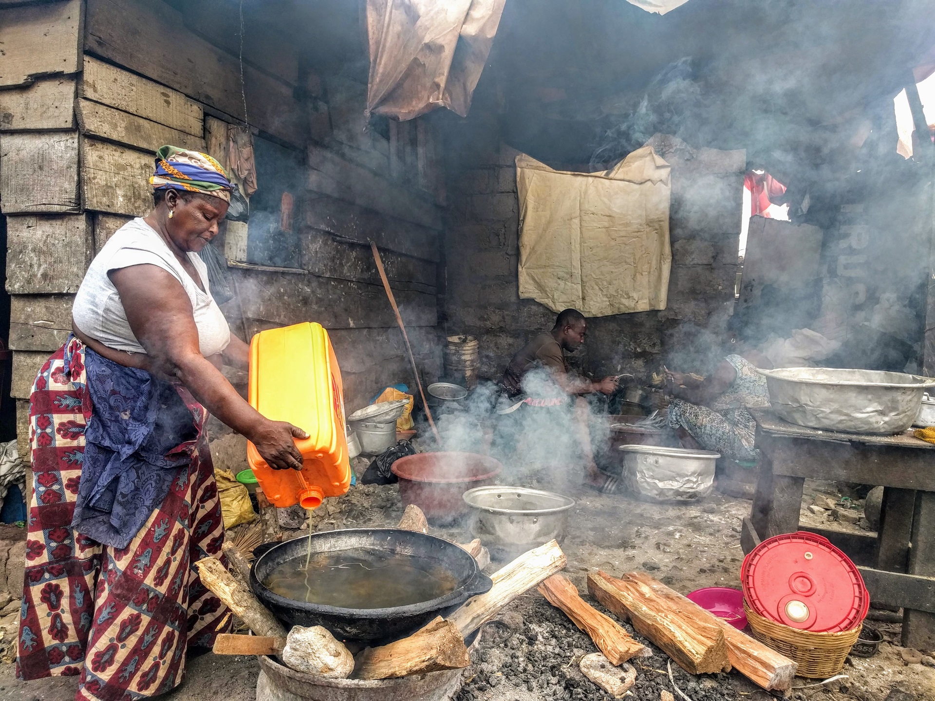 Cooking in Ghana