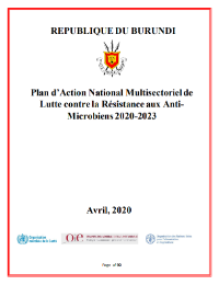 Burundi: Multisectoral national action plan against antimicrobial resistance 2020-2023 (French)