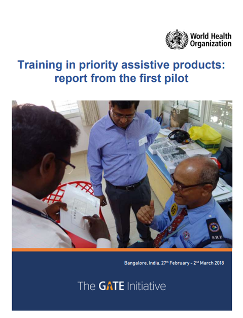 Training in priority assistive products:
report from the first pilot