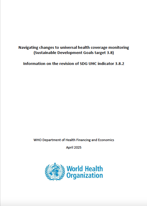 Information on the revision of SDG UHC indicator 3.8.2
