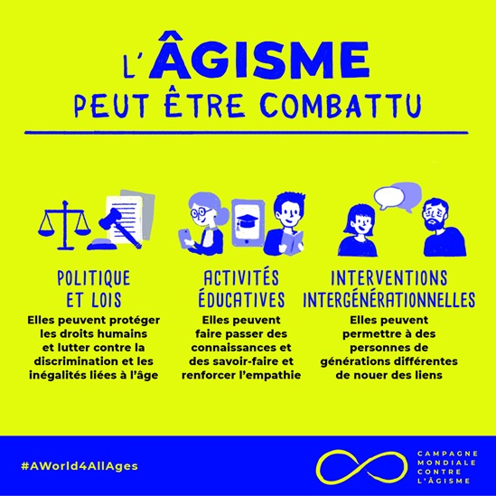L'âgisme peut être combattu