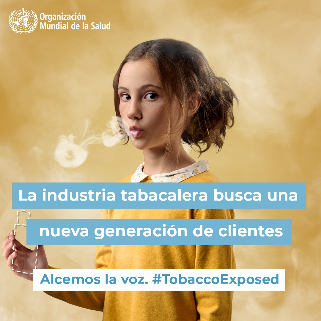 Social media tile:  "The tobacco industry is targeting a new generation." Speak out#TobaccoExposed