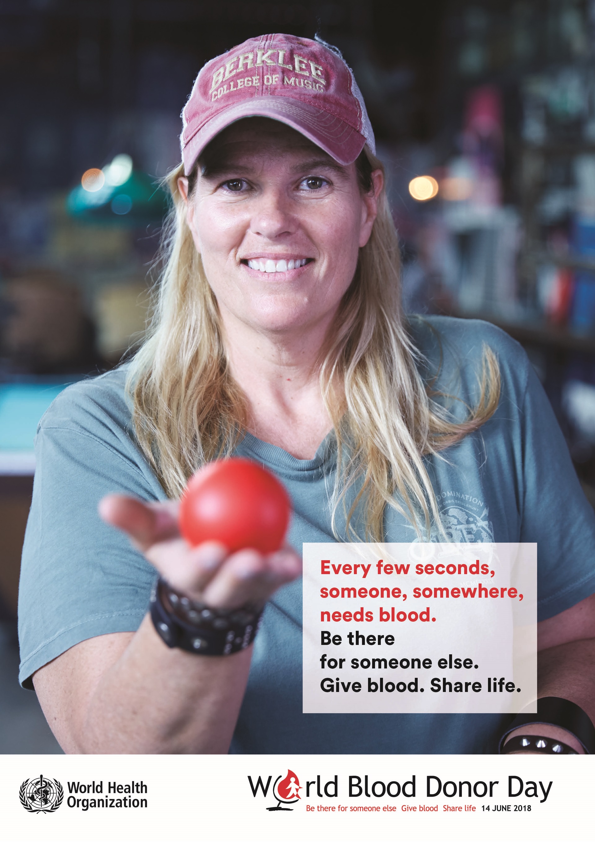 blood donor woman with hat blood donor woman with hat