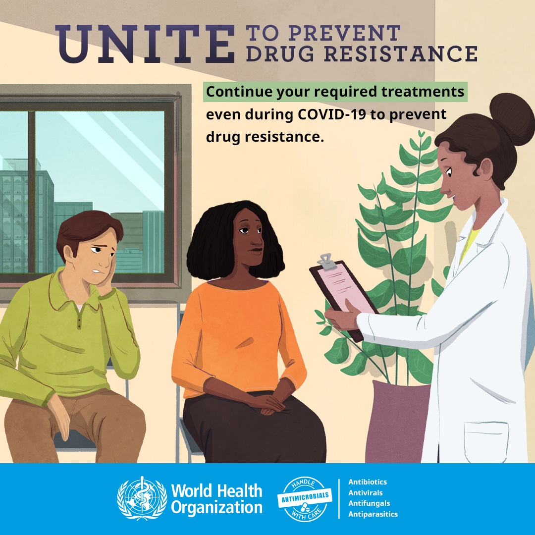 WAAW: "Drug resistance has made infections harder to treat. Good hygiene can help stop its spread."