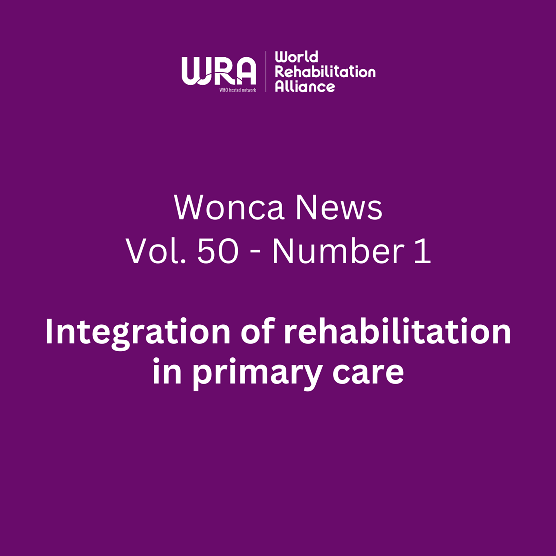 wonca-tile WRA logo and title in white text on a purple background