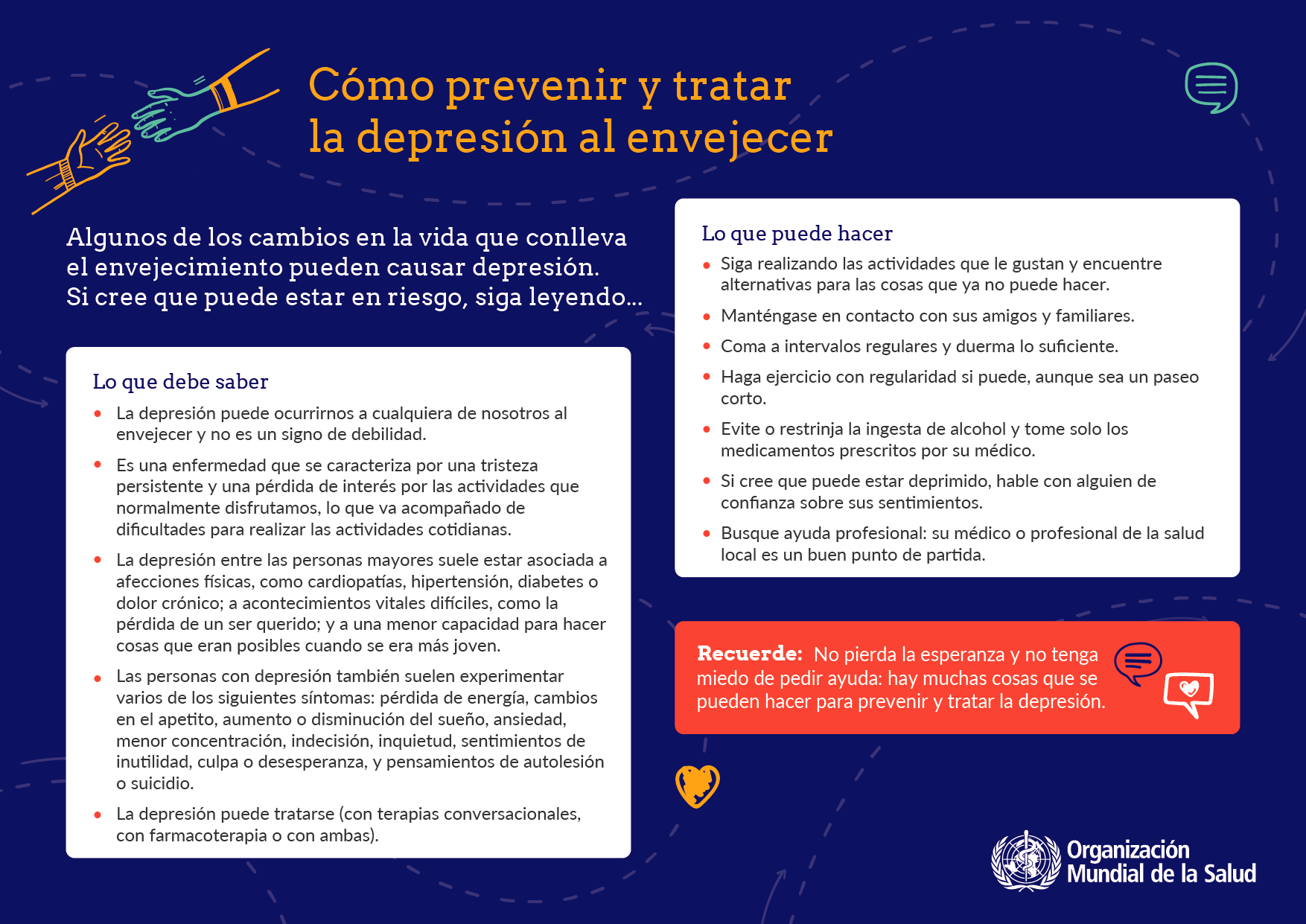 Snapshot of flyer on Preventing and treating depression as you get older.
