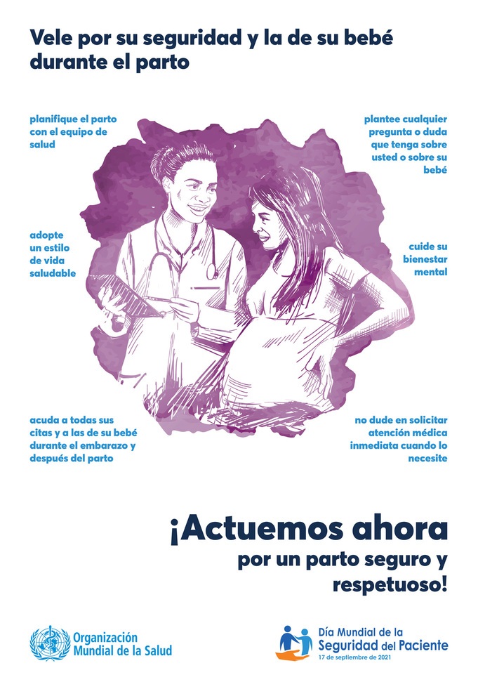 Vele por su seguridad et la de su bebé durante el parto