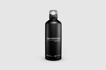 Reusable eco water bottle