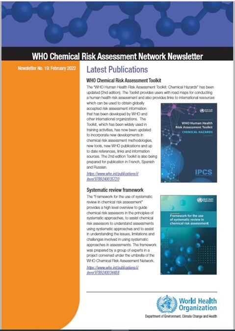 WHO Chemical Risk Assessment Network Newsletter