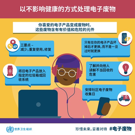 Disposing of e-waste in healthy ways
