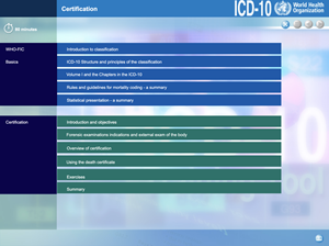 WHO Interactive self-learning tool