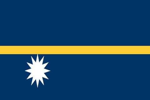 nru Official flag of Nauru