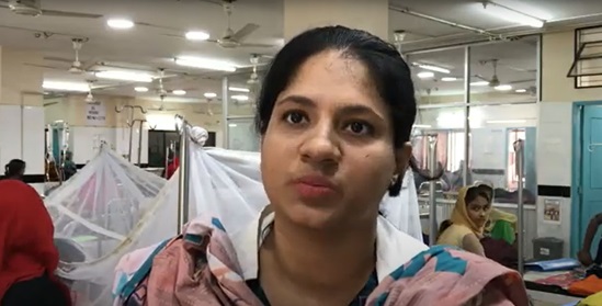 a Lady in Sadar District Hospital in Cox’s Bazar