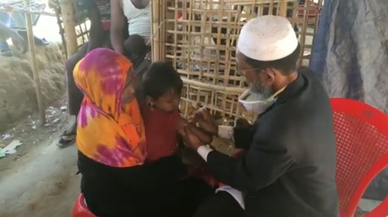Cover Image of a video on "WHO continues to support Bangladesh to meet health needs of Rohingya population in Cox’s Bazar"