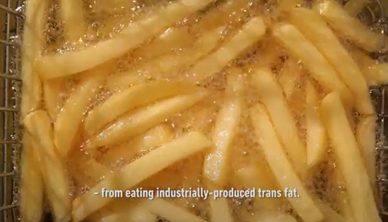 Cover of a video on eliminate industrially-produced trans fat