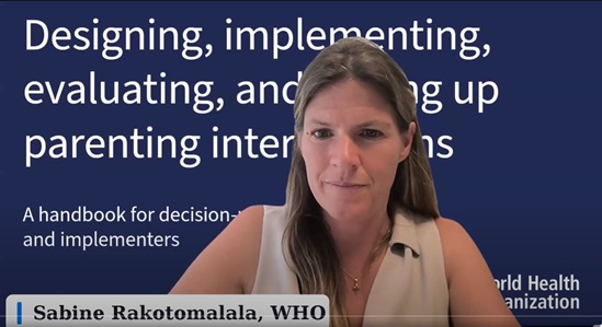 Handbook launch on parenting interventions video