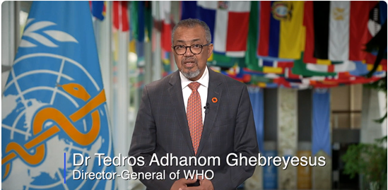 Dr Tedros, WHO's Director-General