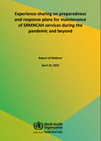 Report Cover of the Webinar held in April 2022
