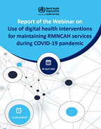 Cover page of a webinar held during Covid in April 2022