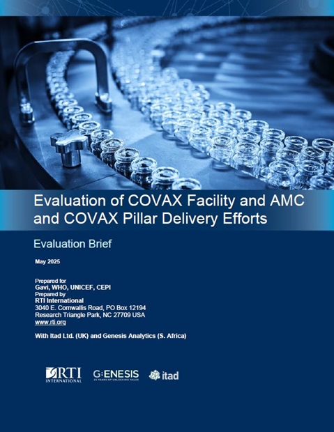 Evaluation of the COVAX Facility, COVAX Advance Market Commitment (AMC) and COVAX pillar delivery efforts: Evaluation brief