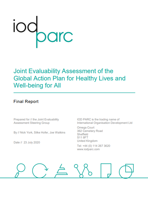 Joint Evaluability Assessment of the Global Action Plan for Healthy Lives and Well-being for All (2020): Report