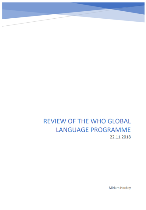 Review of online language training (2018): Report