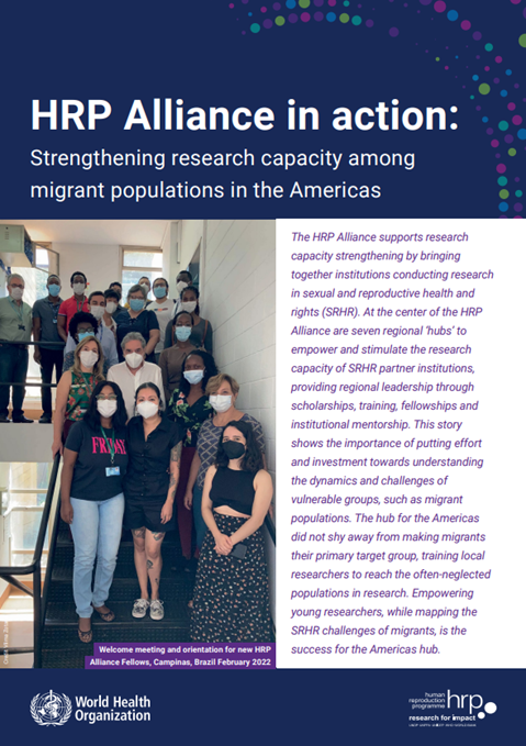 HRP Alliance in action: Strengthening research capacity among migrant populations in the Americas