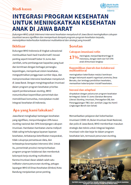 Studi Kasus: Integrasi Program Kesehatan untuk Meningkatkan Kesehatan Anak di Jawa Barat