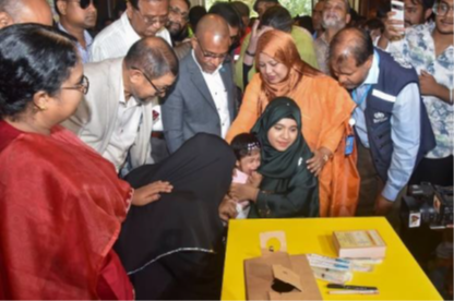 Measles Outbreak in Bangladesh1 Measles vaccination in Bangladesh