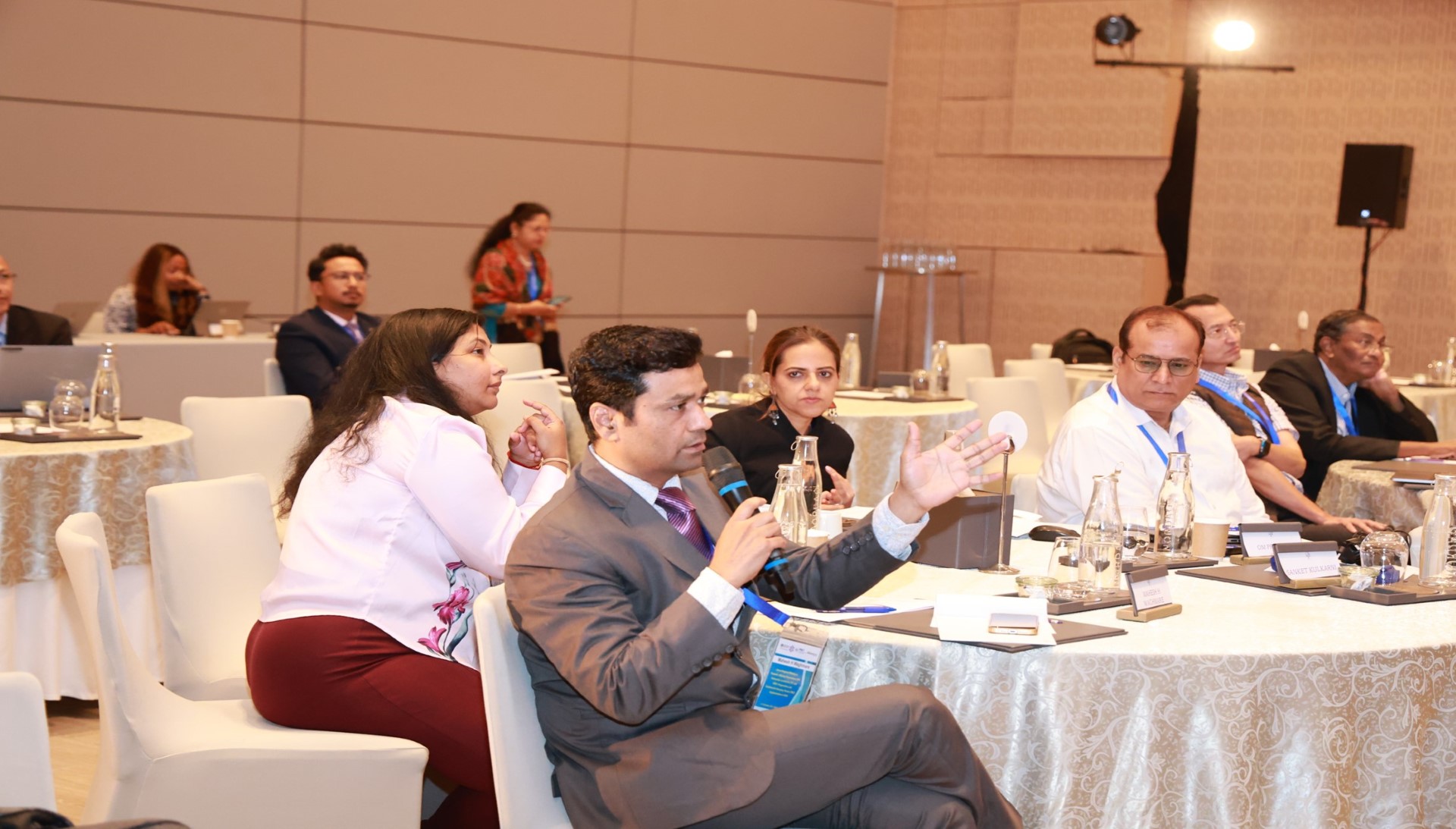 Participants engaging