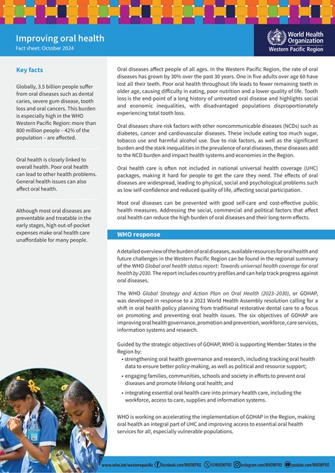 Improving oral health