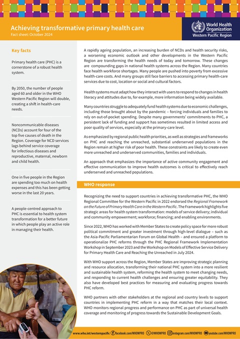 Achieving transformative primary health care