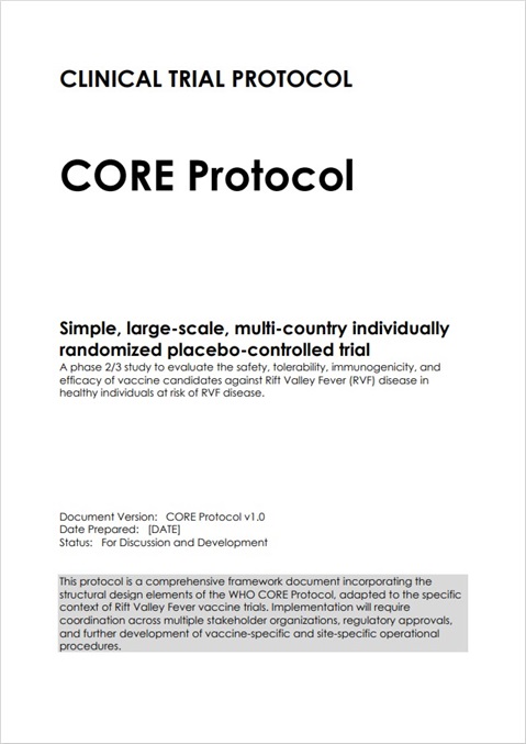Rift Valley fever CORE protocol