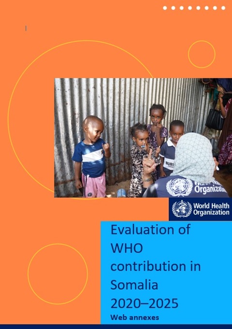 Evaluation of WHO contribution in Somalia 2020–2025: web annexes