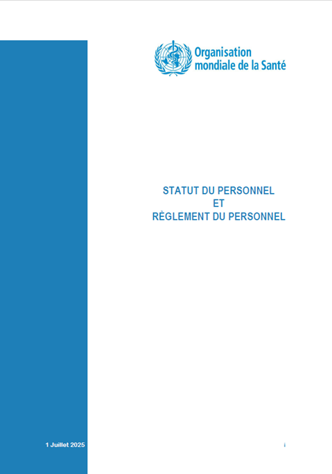 Statut du Personnel et Règlement du Personnel