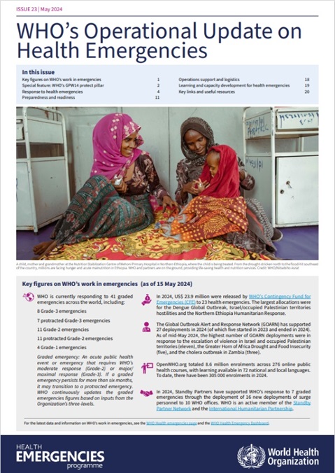 WHO's Operational Update on Health Emergencies - May 2024