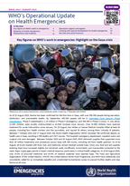 WHO’s Operational Update on Health Emergencies, Issue July August 2025 thumbnail