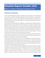 WHO Cox’s Bazar: Rohingya emergency crisis - Situation Report: October 2025 cover