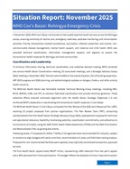 Cover image of situation reports of WHO-CXB-Monthly-SitRep_November-2025