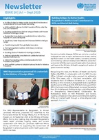 Cover page of WHO Bangladesh Newsletter Issue 26