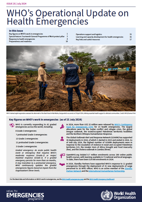 WHO's Operational Update on Health Emergencies - July 2024
