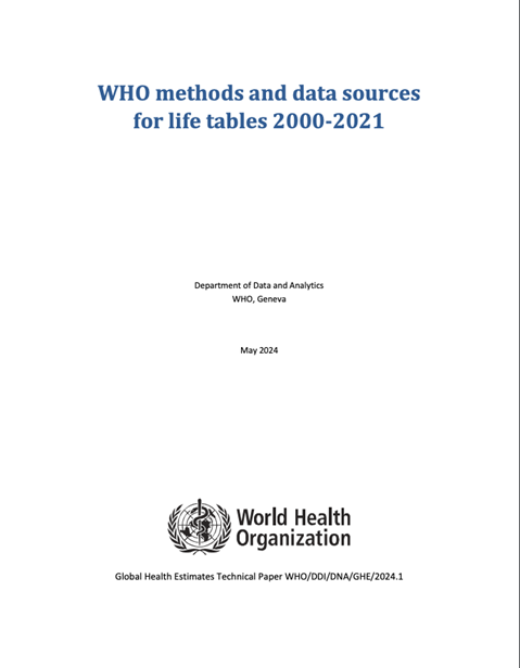 WHO methods and data sources for life tables 2000-2021