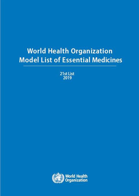 WHO Model List of Essential Medicines, 20th List (April 2017)