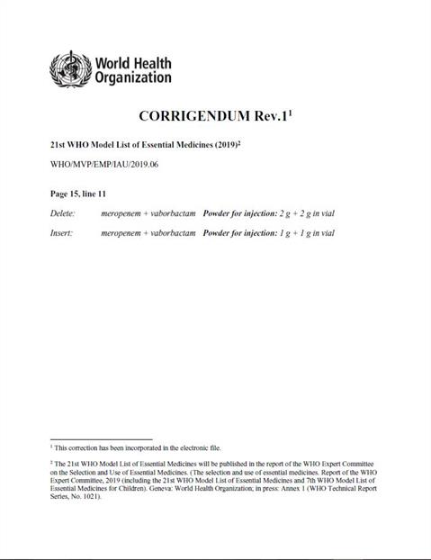 Corrigendum (September 2019) – 21st EML